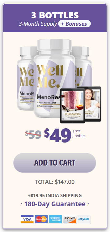 Order MenoRescue 3 bottles